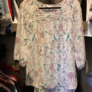 Lauren Conrad. Size XL blouse floral print.